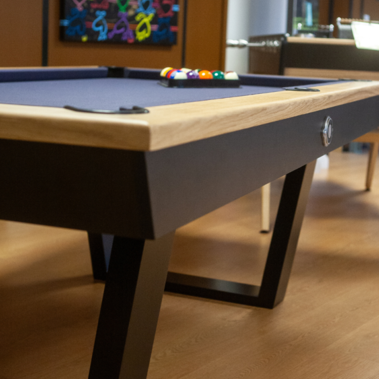 Billard Américain Stella Millésime Indoor – Chêne massif & MDF, convertible table & ping-pong