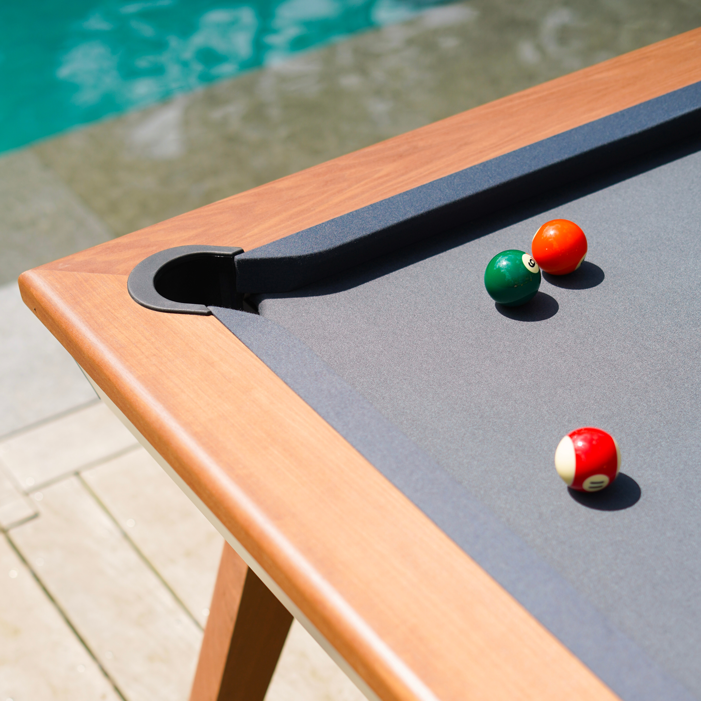 Table extérieur Blanc Stella Millésime Outdoor convertible billard & ping-pong