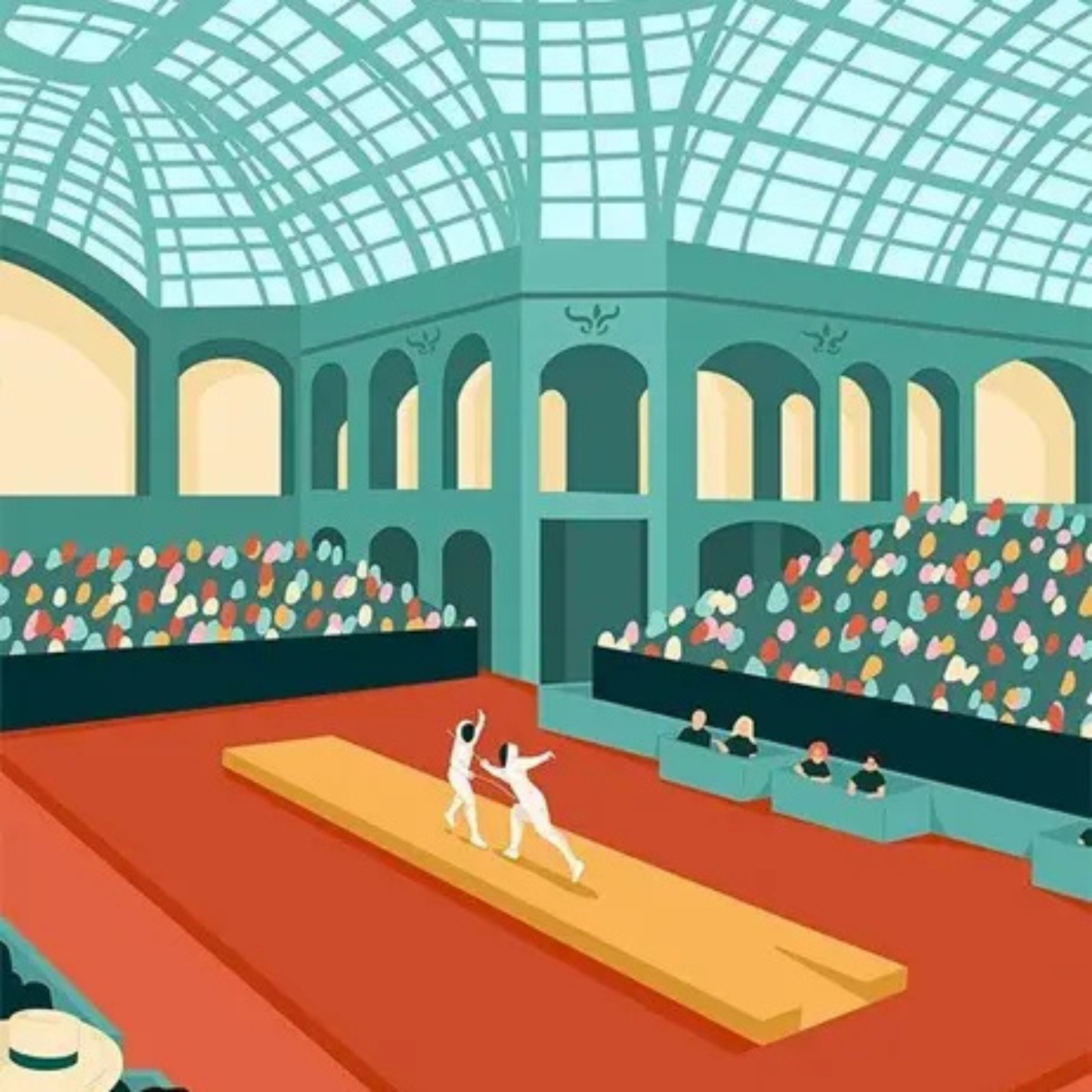 Affiche Escrime | Poster Mural Passion Sport Grand Palais – Format 30x40 cm