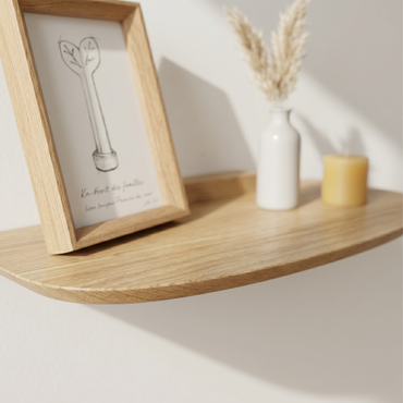 Étagère de Chevet "Bonne Nuit" Chêne & Design