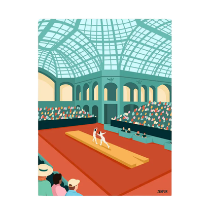 Affiche Escrime | Poster Mural Passion Sport Grand Palais – Format 30x40 cm