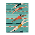 Affiche Natation | Poster Mural Sport Jeux Olympiques – Format 30x40 cm