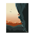 Affiche Alpinisme | Poster Mural Sport Escalade Outdoor – Format 30x40 cm