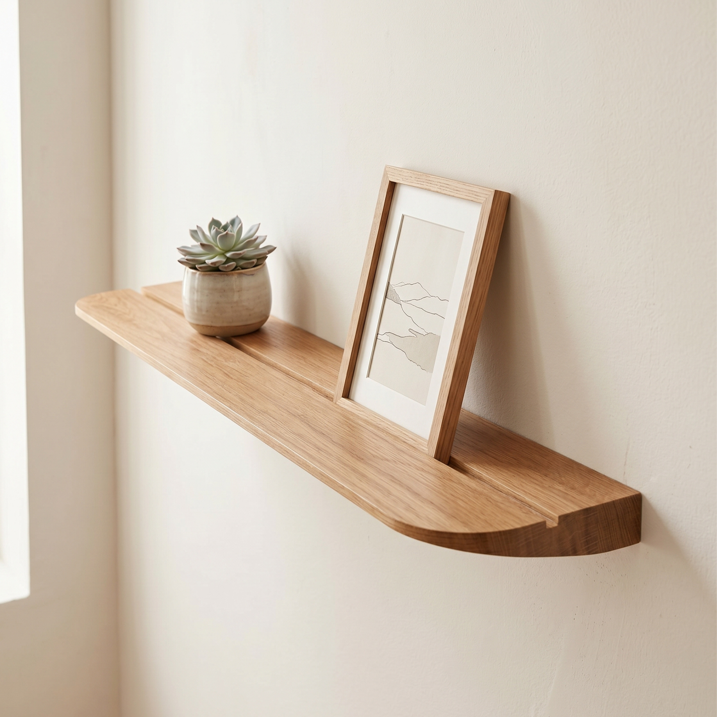 Étagère Murale "Sillon" en Chêne