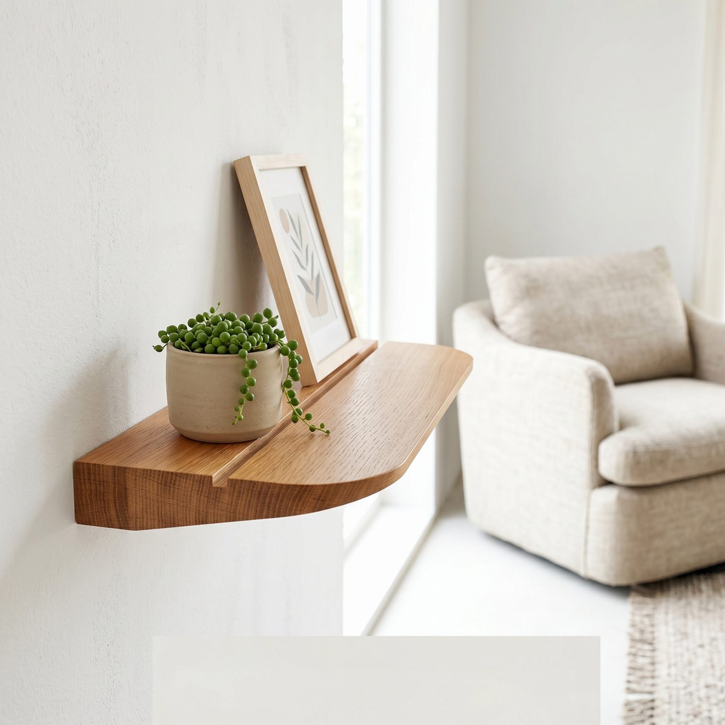 Étagère Murale "Sillon" en Chêne