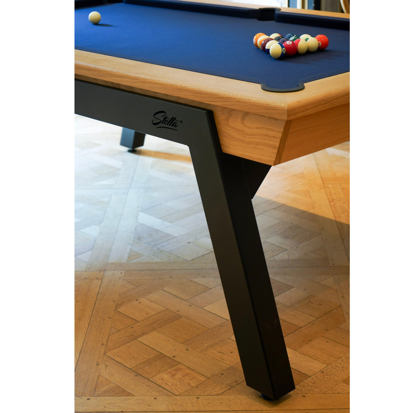 Table intérieur Stella Scipion Pieds Noir Convertible Billard et table de ping-pong