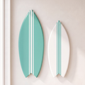 Duo Planches Surf Déco Vert Jade - Taille M + L - Grande base vert jade , petite base blanche
