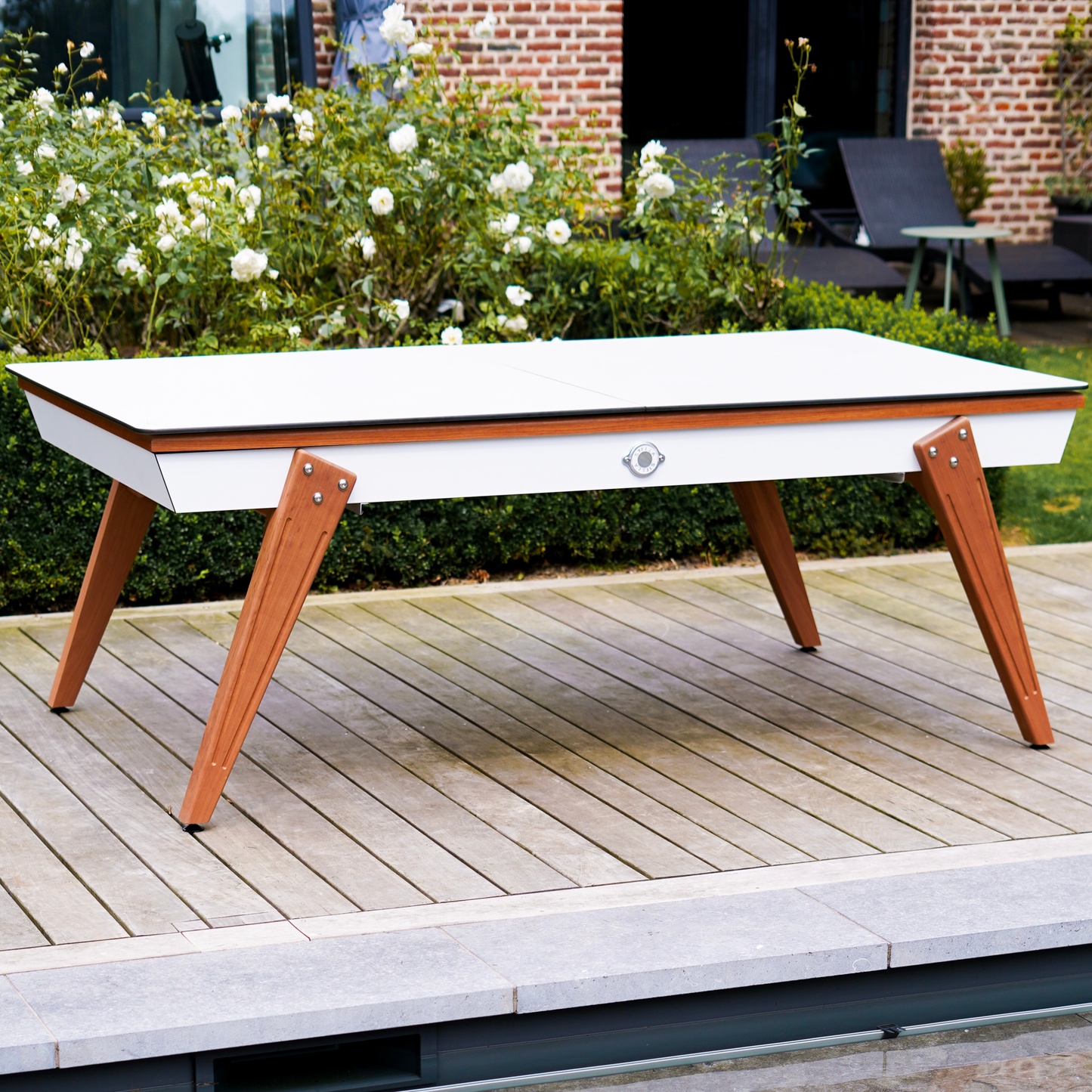 Billard Stella Millesime Outdoor Blanc 3 en 1 Table/  Ping-Pong
