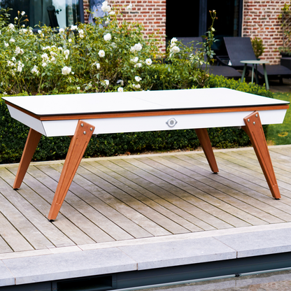 Billard Stella Millesime Outdoor Blanc 3 en 1 Table/  Ping-Pong