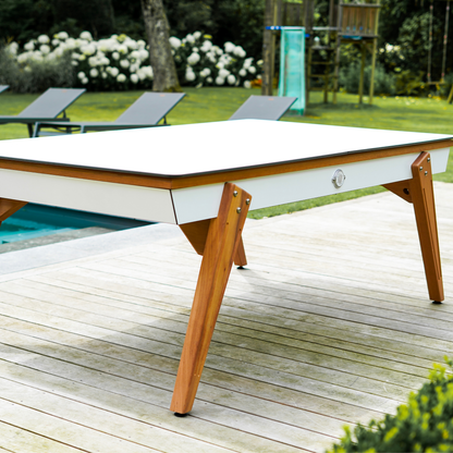 Billard Stella Millesime Outdoor Blanc 3 en 1 Table/  Ping-Pong