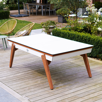 Billard Stella Millesime Outdoor Blanc 3 en 1 Table/  Ping-Pong
