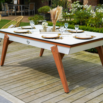 Billard Stella Millesime Outdoor Blanc 3 en 1 Table/  Ping-Pong