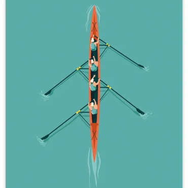 Affiche Aviron | Poster Mural Sport – Format 30x40 cm