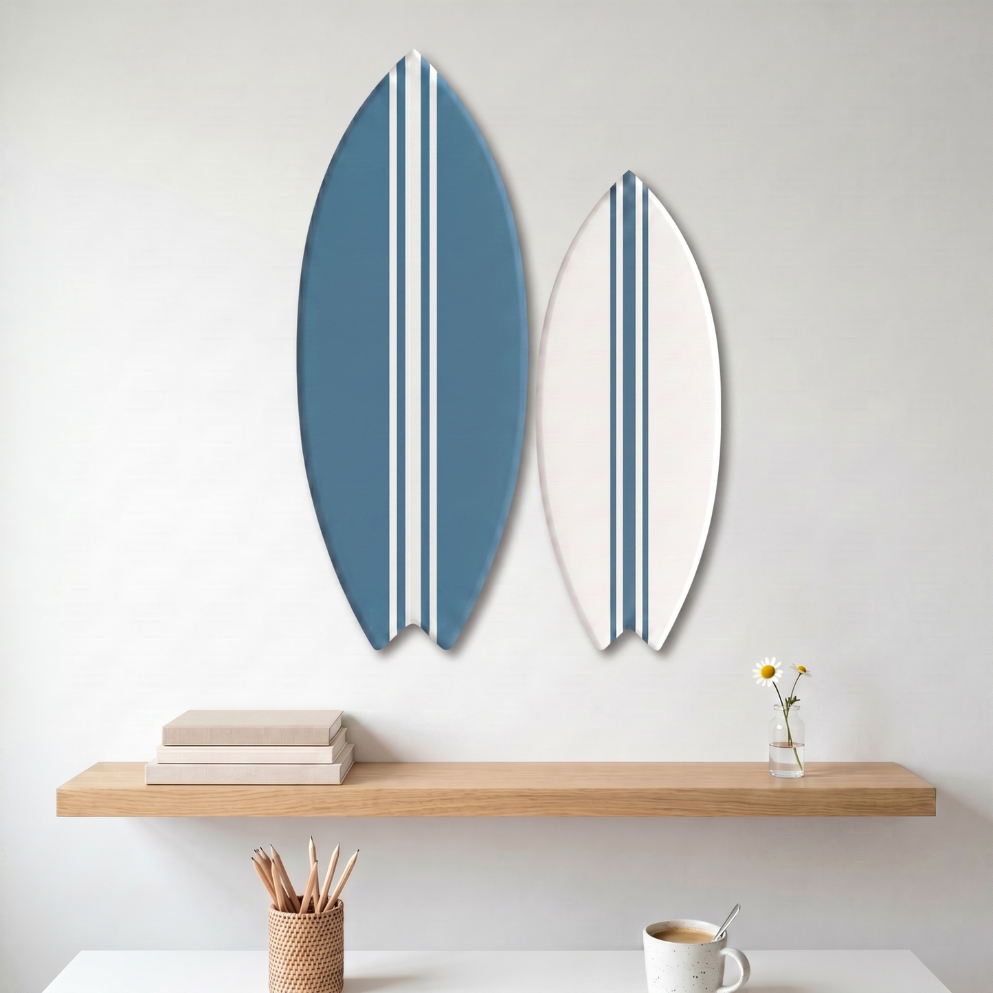 Pair of decorative surfboards high tide - Size M