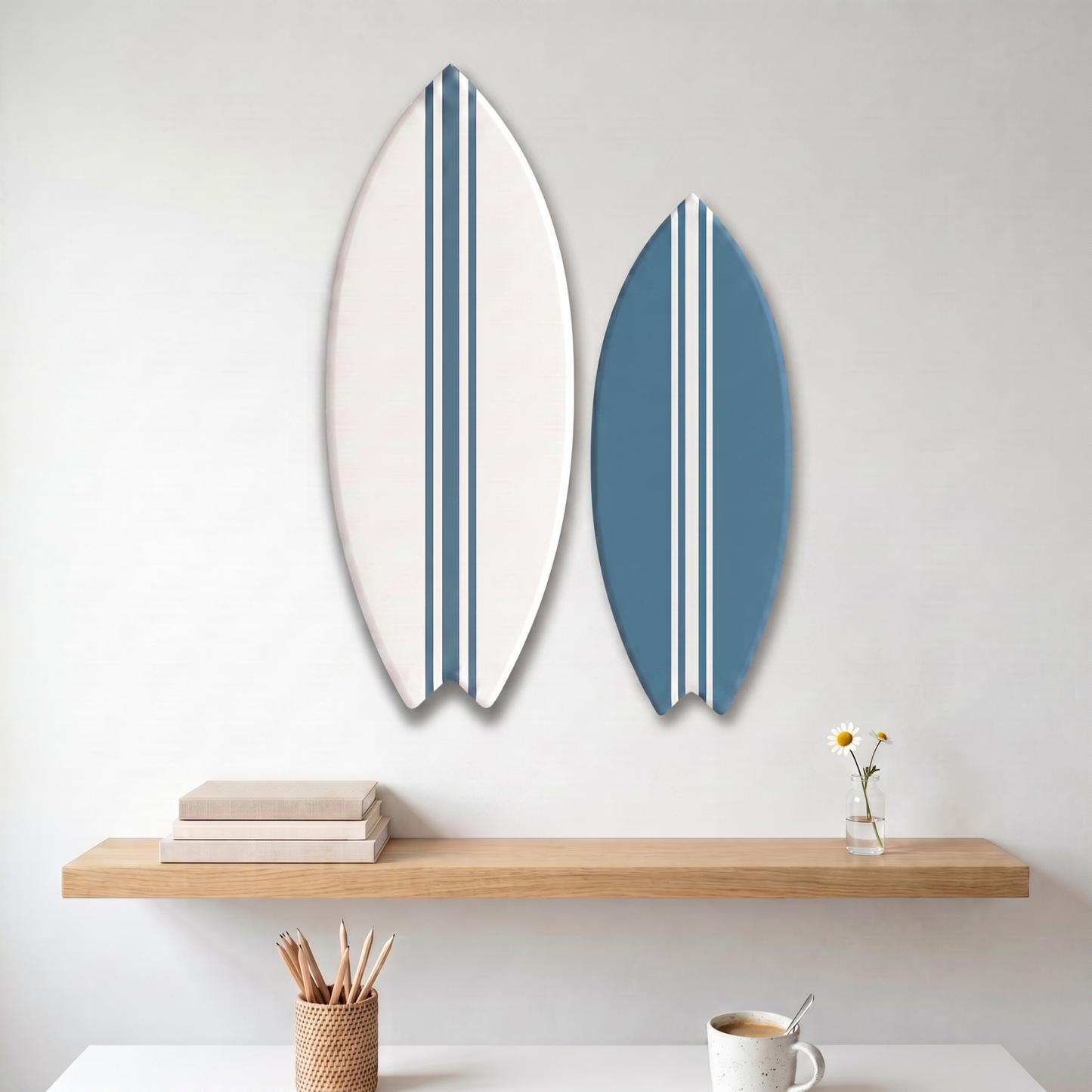 Pair of decorative surfboards high tide - Size M