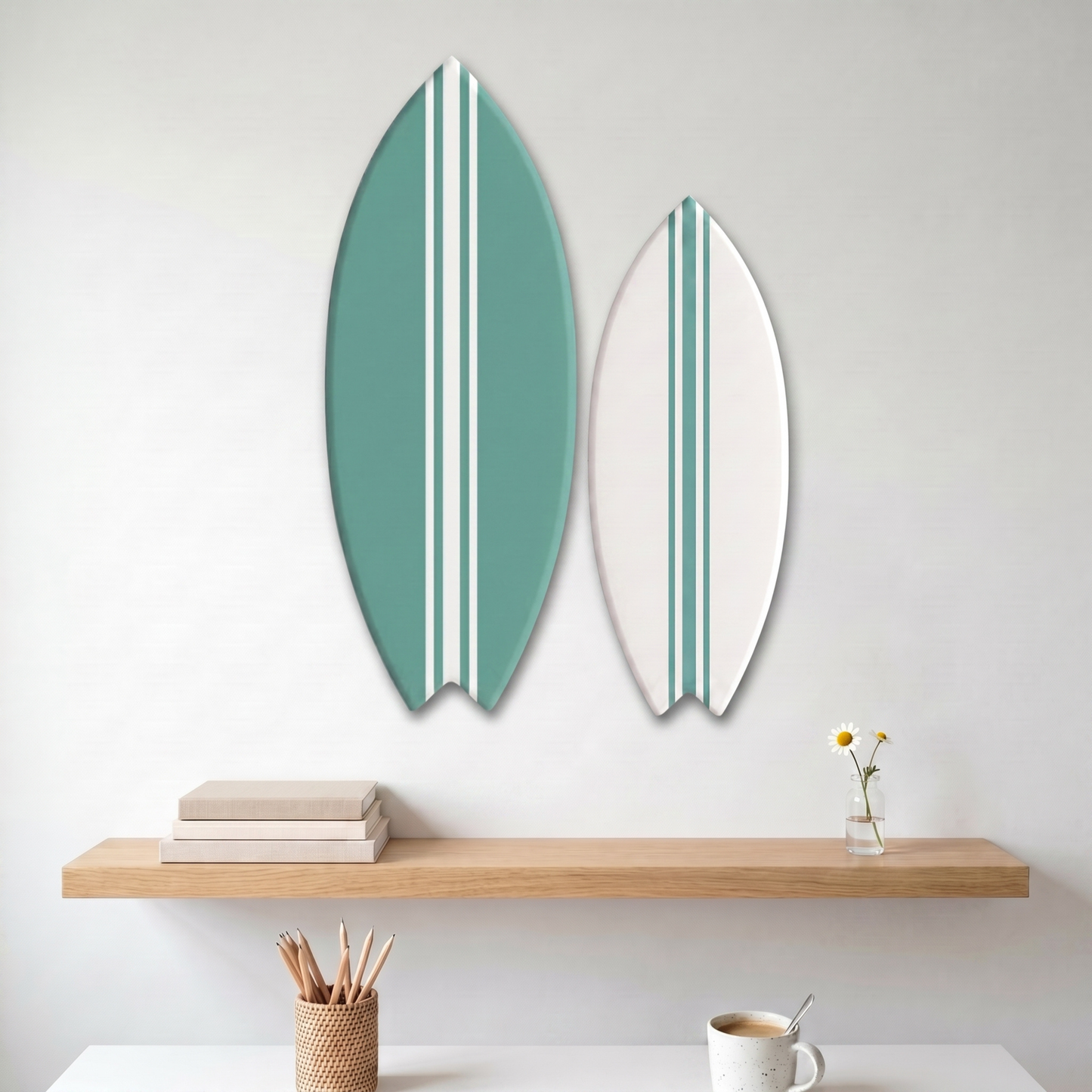Decorative Surfboard Duo Jade Green – Size M