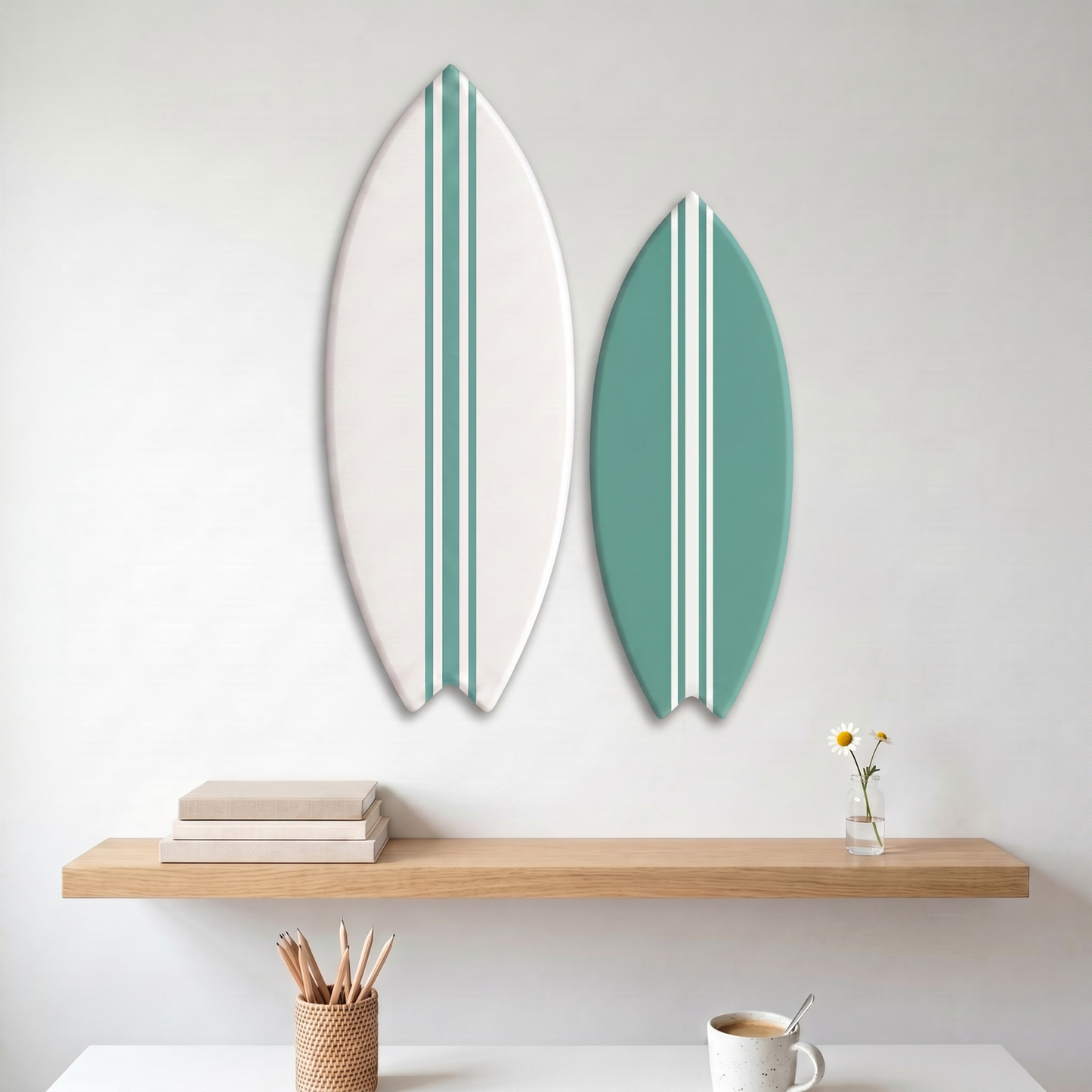 Decorative Surfboard Duo Jade Green – Size M