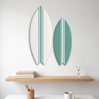 M + L Duo · Large white · Small jade green