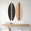 Black Decorative Surfboard Duo - Size L