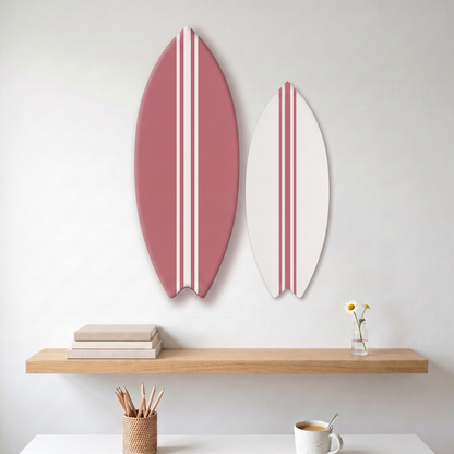 Two pink decorative surfboards - Size M