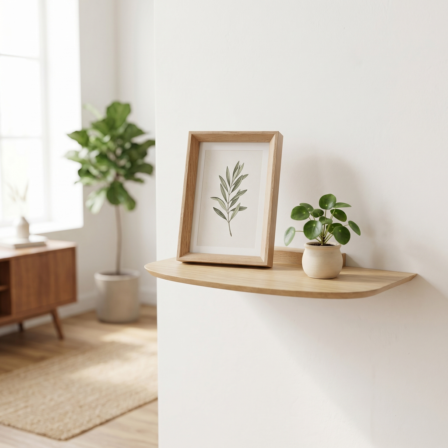 Étagère de Chevet "Bonne Nuit" Chêne & Design