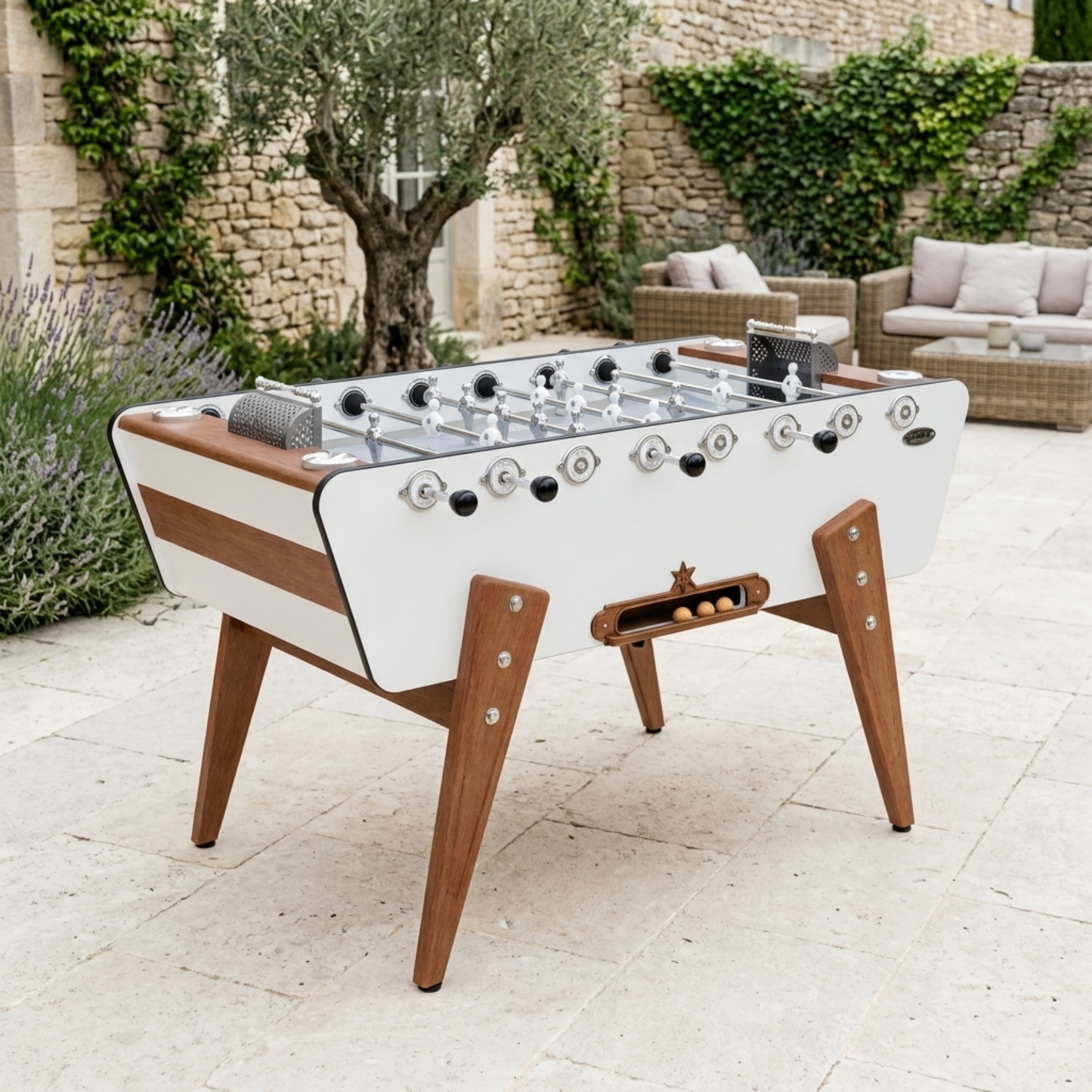 Baby-Foot Stella Millésime Outdoor Blanc