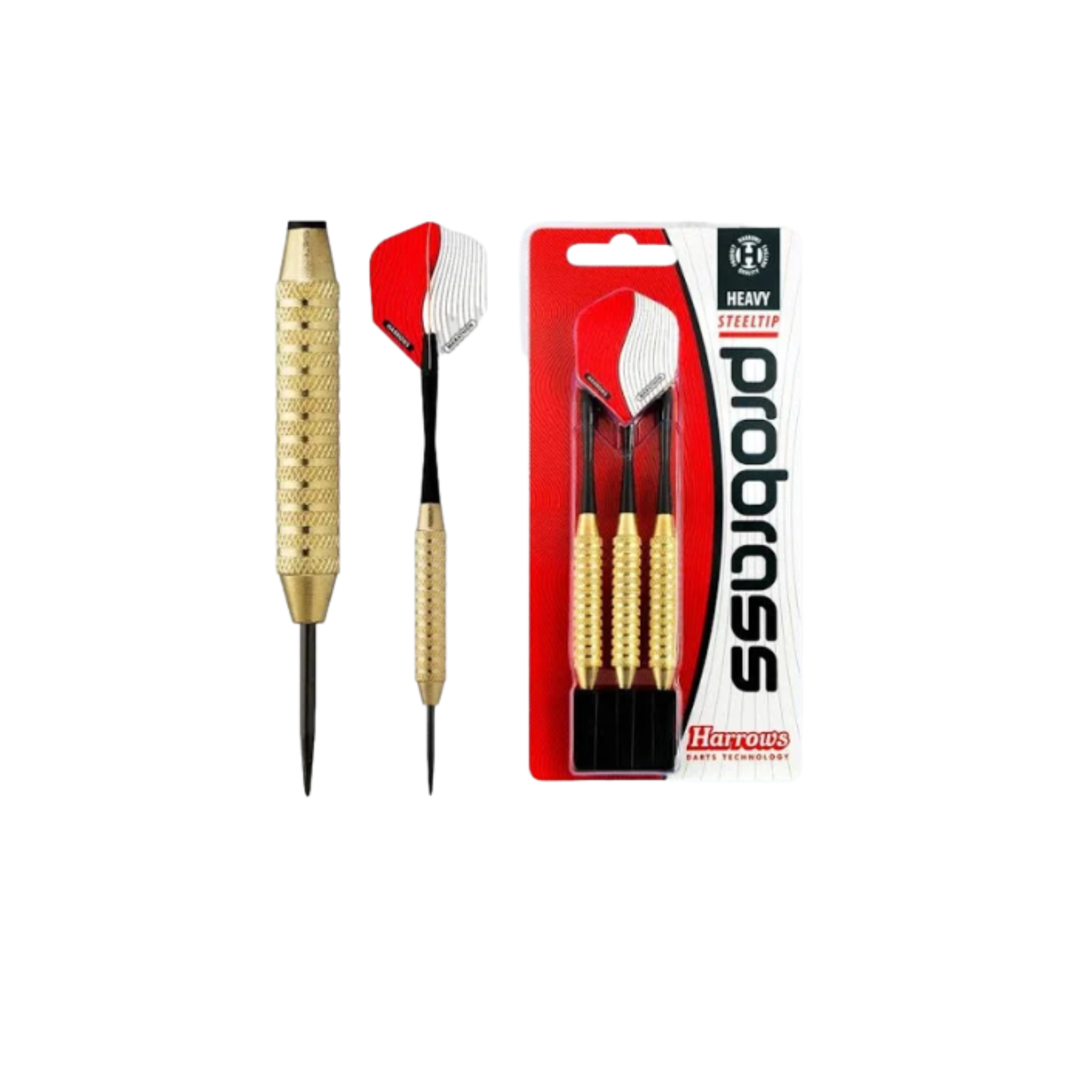 Fléchettes Harrows Pro Brass Light pointe acier