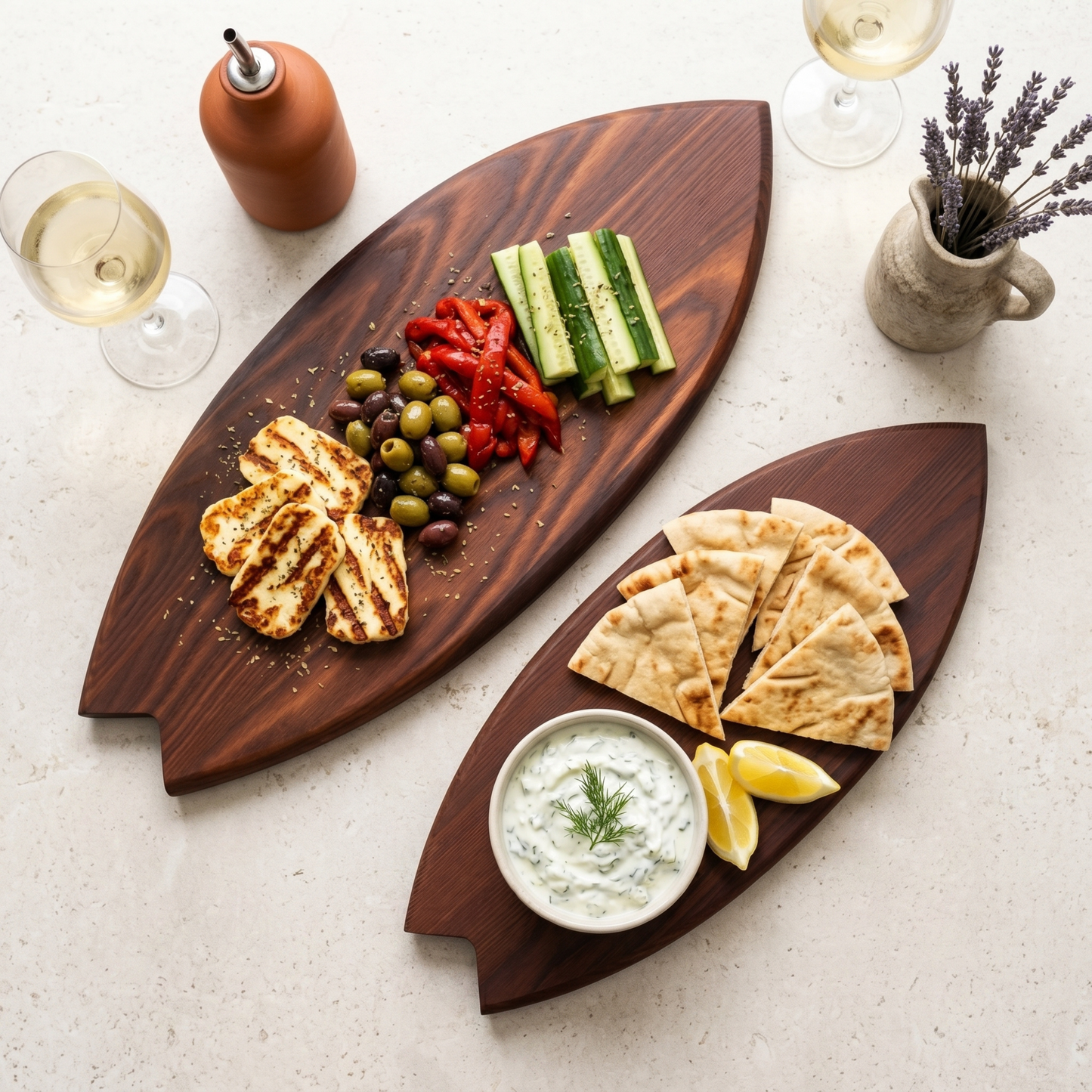 Duo Surf Chopping Boards - Thermo Ash