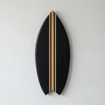 Base noire, lignes bois