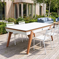 Weißer Outdoor-Tisch Stella Vintage Outdoor – Billard- und Tischtennisplatte in Einem