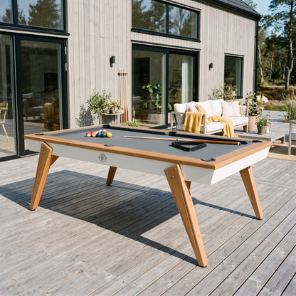Billard Stella Millesime Outdoor Weiß 3 in 1 Billard / Tisch / Tischtennis