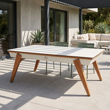 Billard Stella Millesime Outdoor Weiß 3 in 1 Billard / Tisch / Tischtennis