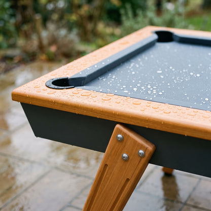 Outdoor-Tisch Stella Millésime Outdoor Anthrazitgrau, umwandelbar in Billard & Tischtennis