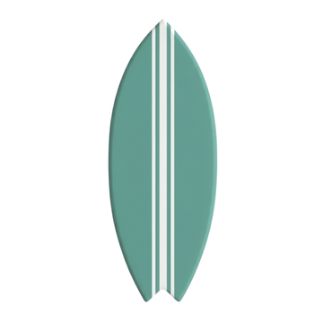 Base vert jade, lignes blanches