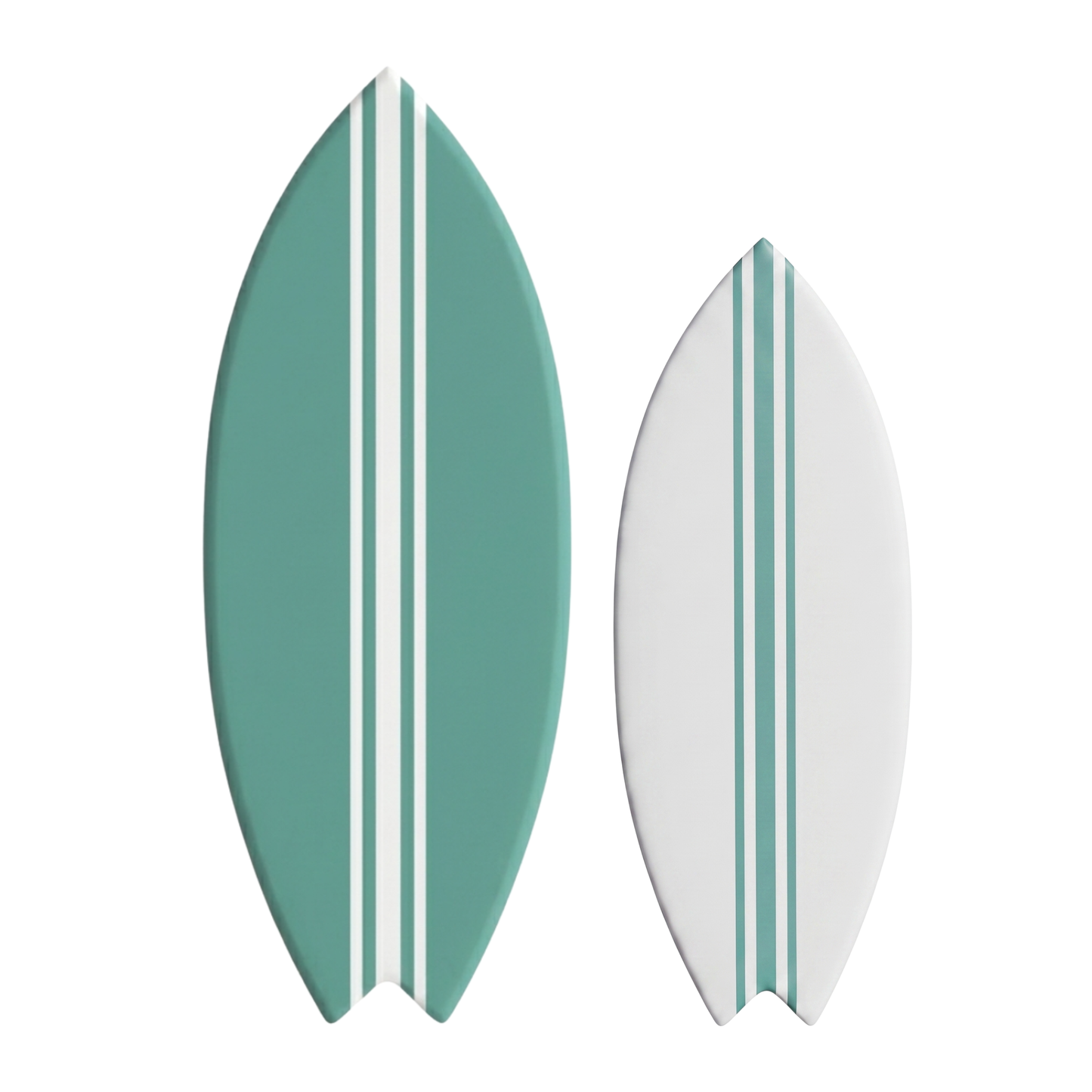 2er-Set Deko-Surfbretter Jadegrün – Größe M