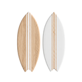 Duo Deko Surfbretter Weiß - Größe M