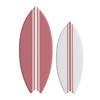 Duo M + L · Grande rose · Petite blanche