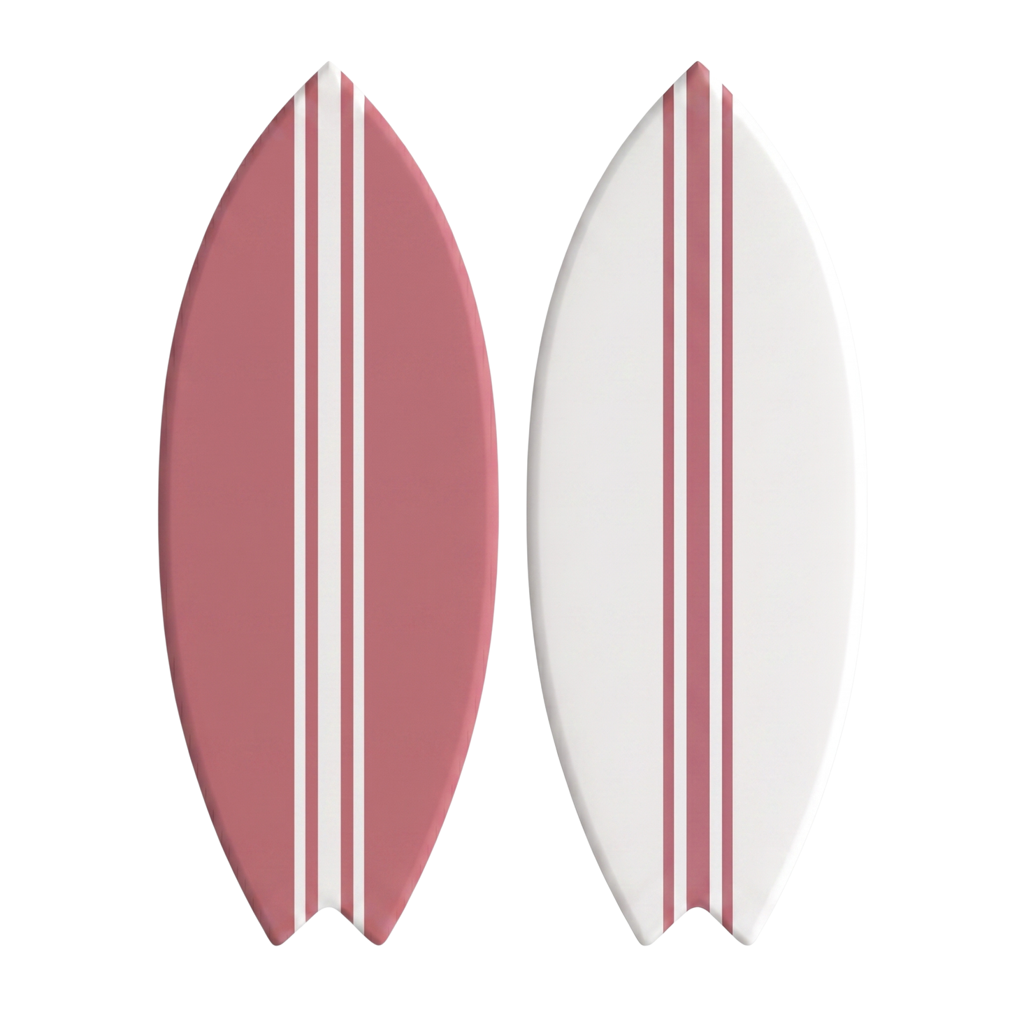 Duo Deko-Surfbretter Rosa – Größe L