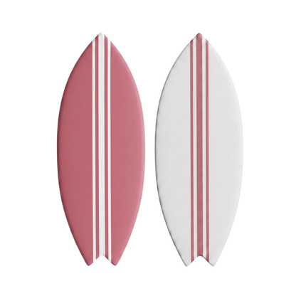 Duo Deko-Surfbretter Rosa – Größe L