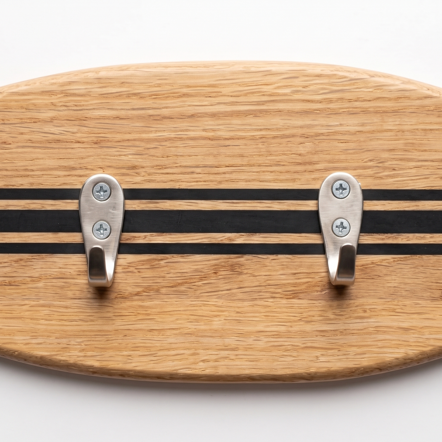 Porte-manteau mural Surf - Chêne Lignes Noires