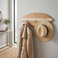Porte-manteau mural Surf - Chêne Lignes Blanches