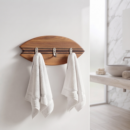 Porte-manteau mural Surf - Thermoash Lignes Noires