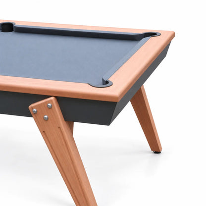 Outdoor-Tisch Stella Millésime Outdoor Anthrazitgrau, umwandelbar in Billard & Tischtennis