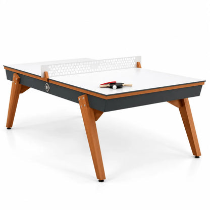 Outdoor-Tisch Stella Millésime Outdoor Anthrazitgrau, umwandelbar in Billard & Tischtennis