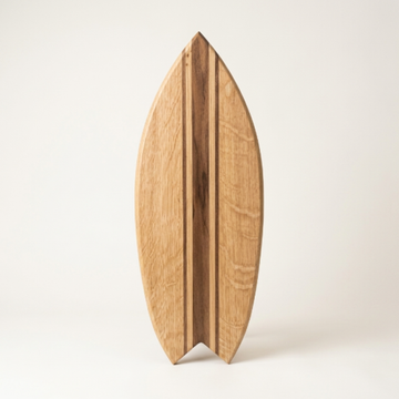  Planche à Découper Surf Premium – Chêne / Noyer