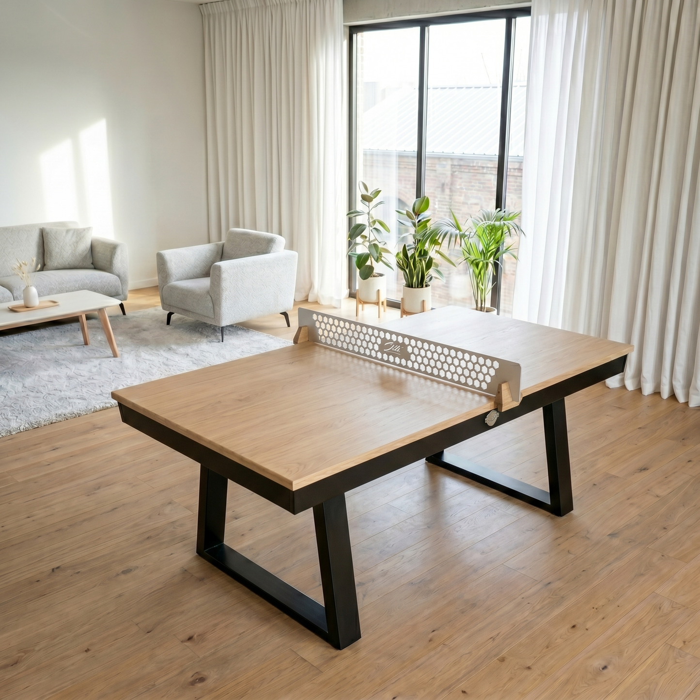 Table intérieur Stella Millésime Indoor pieds bois triangle convertible billard et table de ping-pong