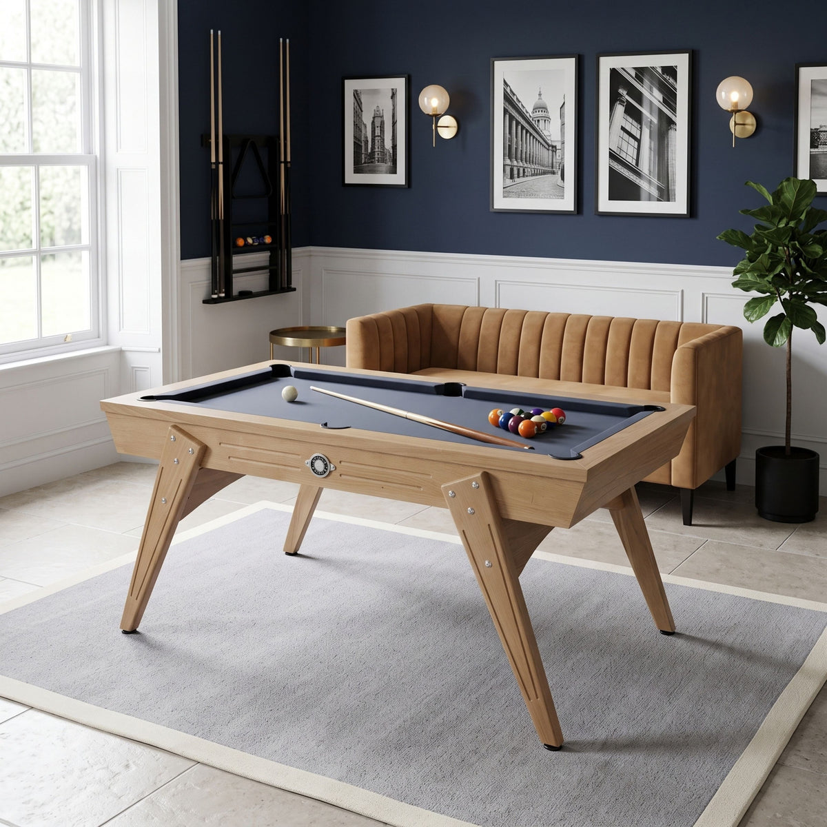 Stella Compact Convertible Billard- und Tischtennisplatte für den Innenbereich
