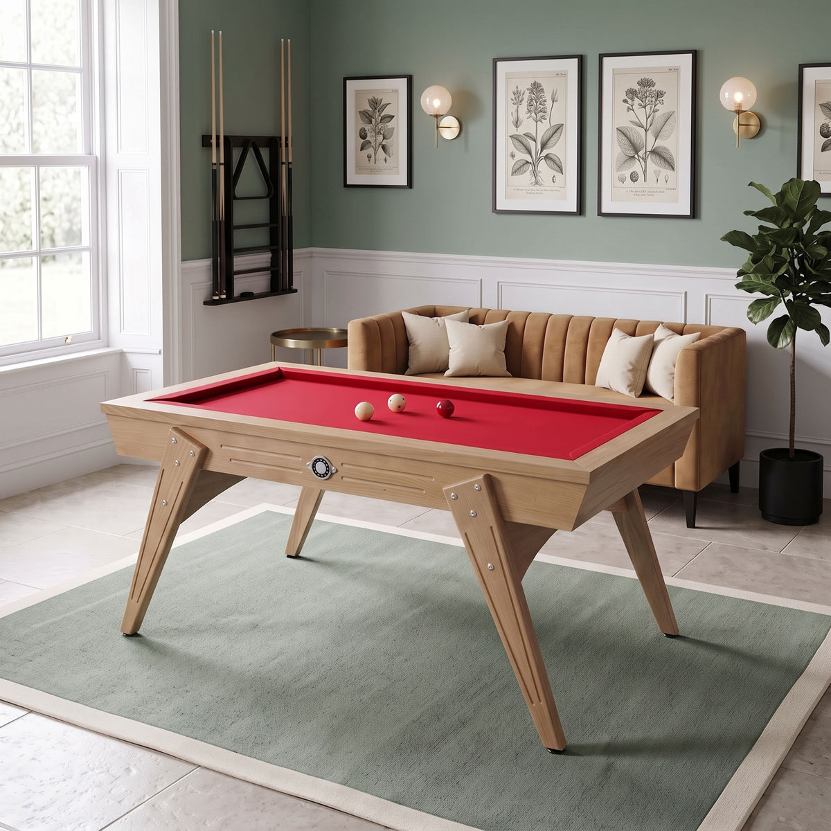 Stella Compact Convertible Billard- und Tischtennisplatte für den Innenbereich