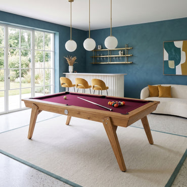 Stella Scipion Innentisch Holzbeine Verwandelbarer Billard- und Tischtennistisch