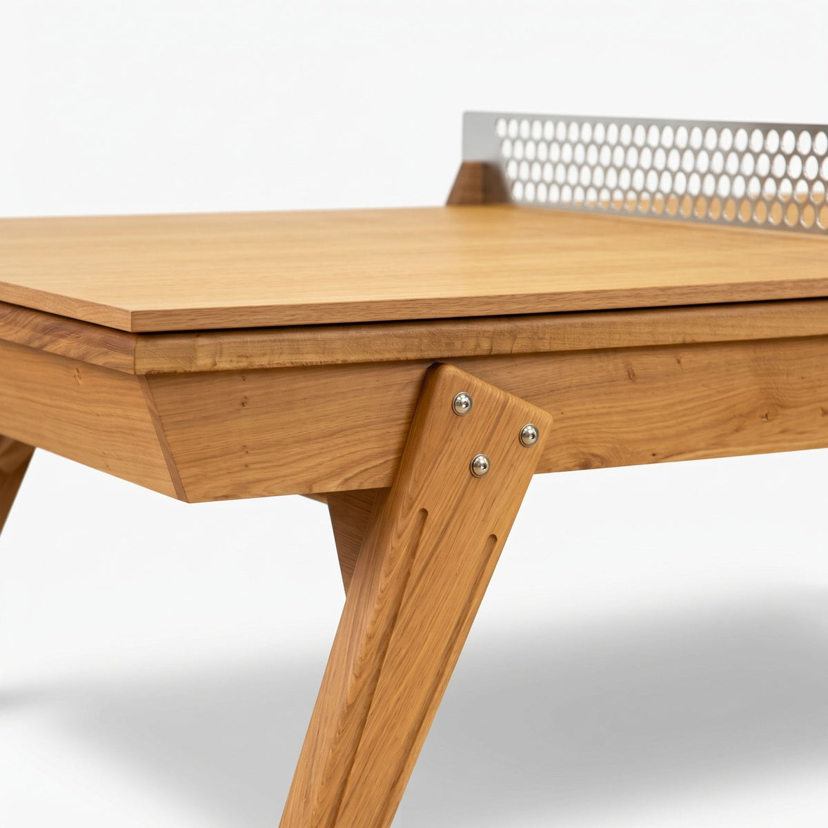 Billard Américain Stella Scipion 2m10 Holzfüße - Massives Eichenholz, umwandelbar in Esstisch & Tischtennisplatte